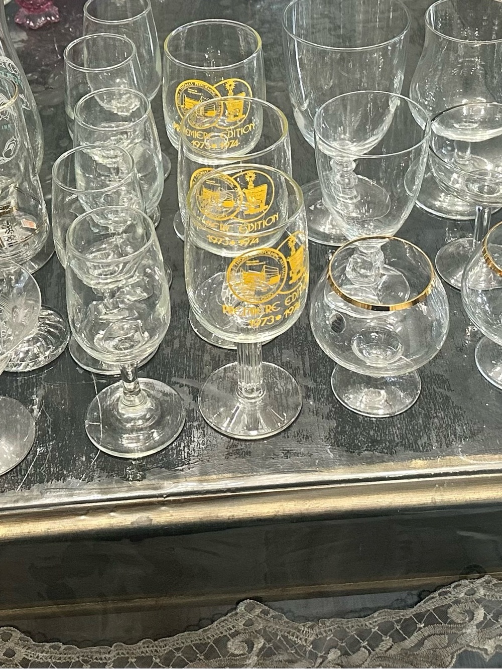 Vintage glassware collection